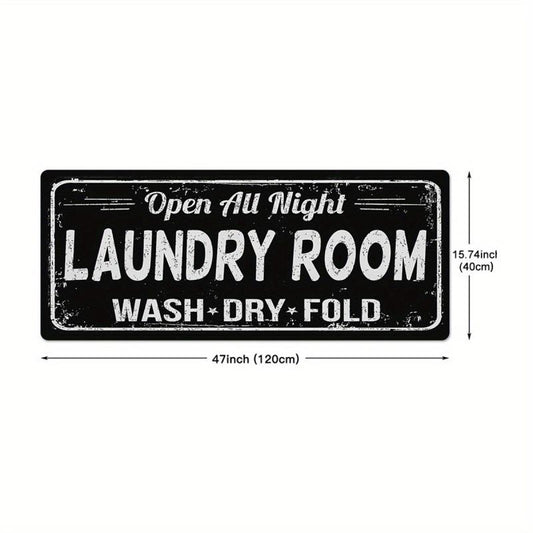 Vintage Laundry Room Rug Kitchen Floor Mats Bathroom Runner Rug