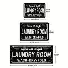 Vintage Laundry Room Rug Kitchen Floor Mats Bathroom Runner Rug