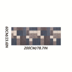 Soft Geometric Rug Non Slip Hallway Rug