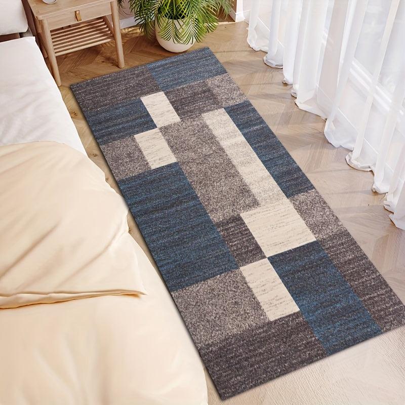 Soft Geometric Rug Non Slip Hallway Rug