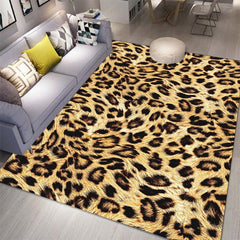 Leopard Carpet Bedroom Bedside Blanket Thick Material Stain Resistant