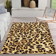 Leopard Carpet Bedroom Bedside Blanket Thick Material Stain Resistant