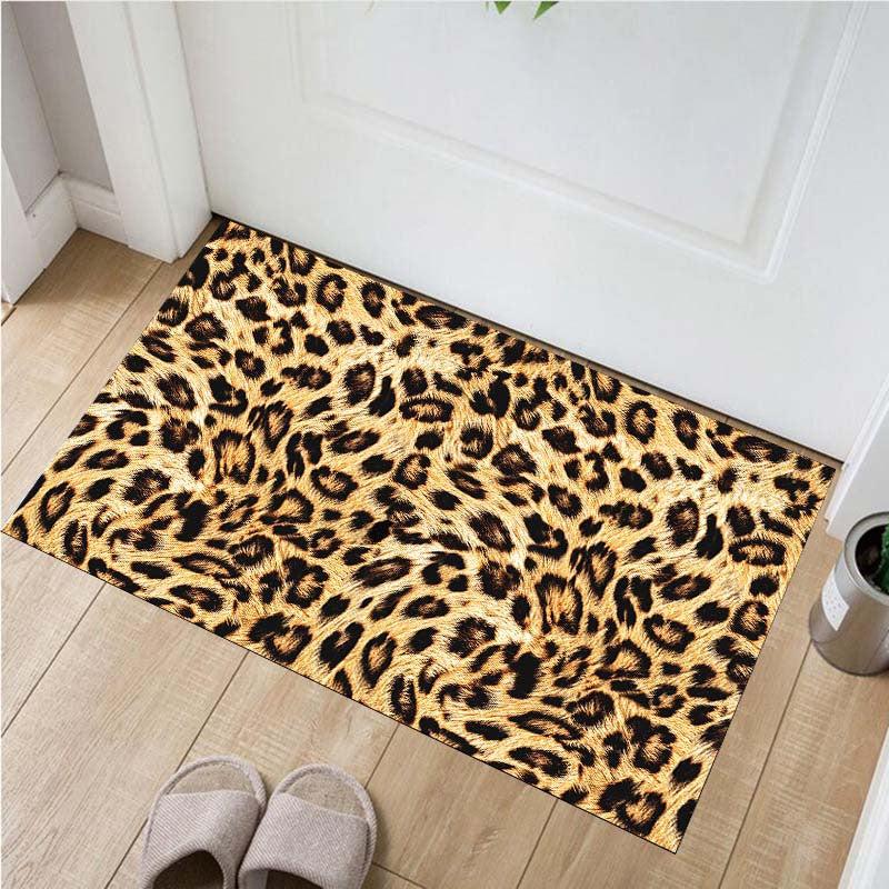 Leopard Carpet Bedroom Bedside Blanket Thick Material Stain Resistant