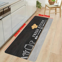 Soft Kitchen Rug Modern Anti Fatigue Non Slip Waterproof Runner Rug