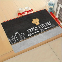 Soft Kitchen Rug Modern Anti Fatigue Non Slip Waterproof Runner Rug