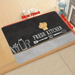 Soft Kitchen Rug Modern Anti Fatigue Non Slip Waterproof Runner Rug