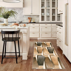 Non Slip Abstract Runner Rug for Laundry Room Hallway Kitchen Stairs