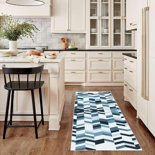 Geometric 2'X10' Runner Rug Abstract Laundry Room Oriental Hallway Rug