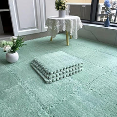 12pcs Interlocking Plush Foam Floor Mat Soft Kids Carpet Mat