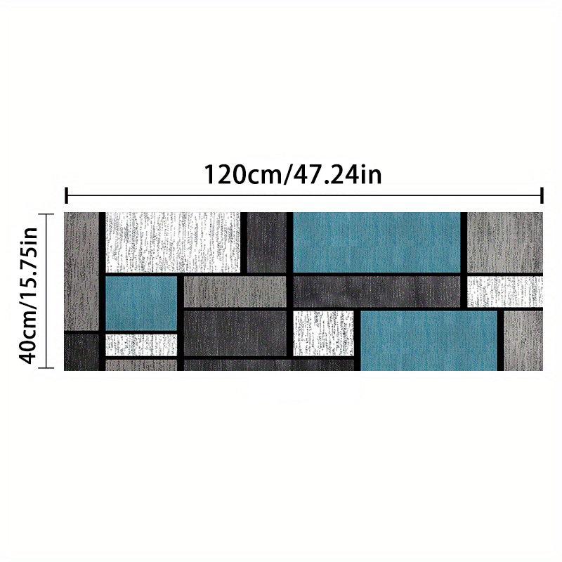 Geometric Pattern Kitchen Rugs Non Slip Waterproof Comfort Floor Mats