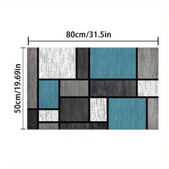 Geometric Pattern Kitchen Rugs Non Slip Waterproof Comfort Floor Mats