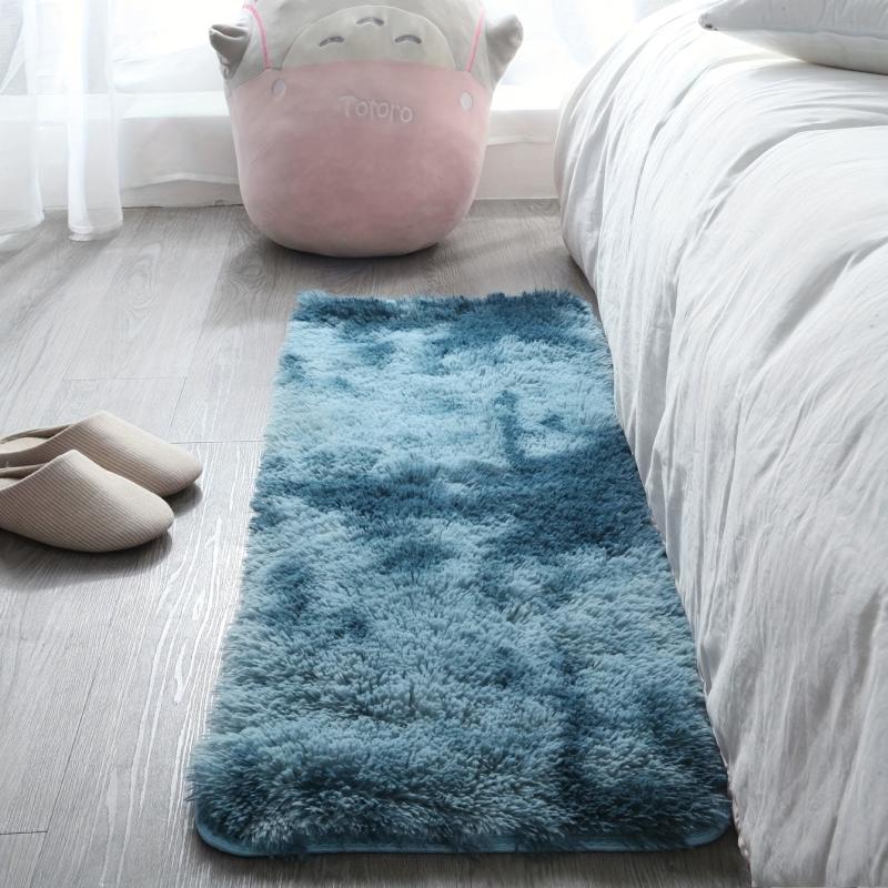 Soft Area Rug 2X3 3ft Fluffy Non-slip Shaggy Bedside Rug