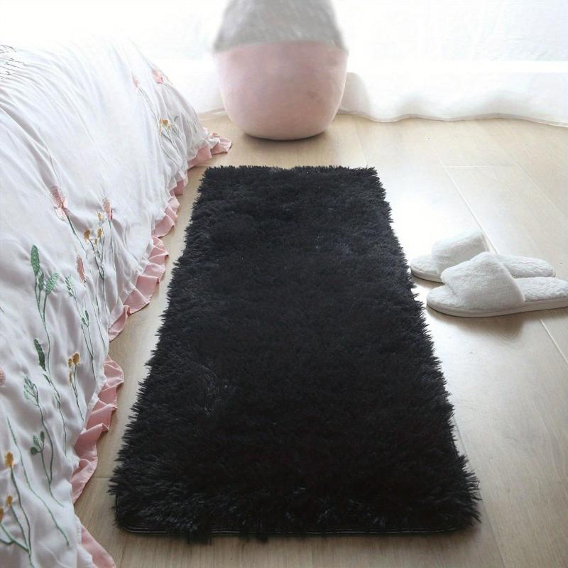 Soft Area Rug 2X3 3ft Fluffy Non-slip Shaggy Bedside Rug