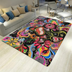 Mushroom Printed Floor Mat Non-slip Anti-fouling