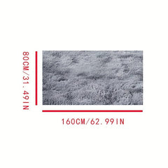 Tie Dye Plush Rug Soft Indoor Rectangular Rug Modern Plush Rug