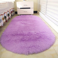 Ultra Soft Purple Plush Rug, Non-slip Fluffy Area Rug