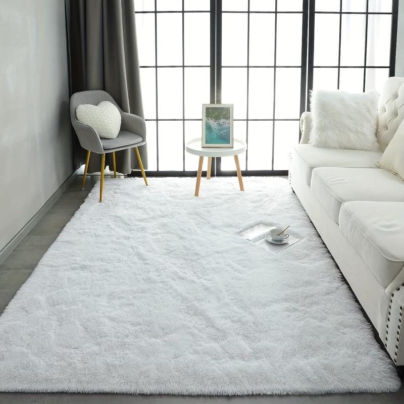 Soft Plush Shag Area Rug - Modern Indoor Fluffy Rugs