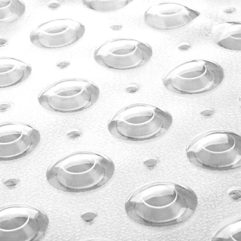 Anti-Slip Shower Stall Mat with Drain Holes & Suction Cups