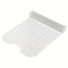 Anti-Slip Shower Stall Mat with Drain Holes & Suction Cups