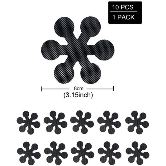 10pcs Flower Non Slip Bathtub Stickers Anti Slip for Bathroom Shower Floor