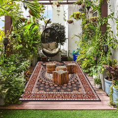Vintage Bohemian Texture Ultra Soft Bathroom Rug Shag Floor Bath Mat