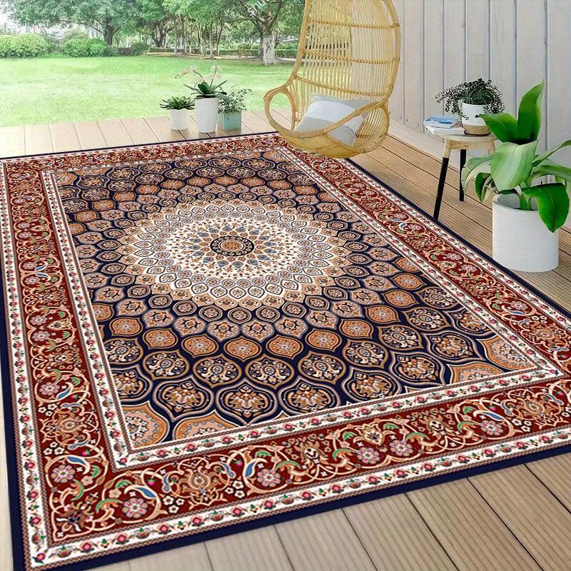 Vintage Bohemian Texture Ultra Soft Bathroom Rug Shag Floor Bath Mat