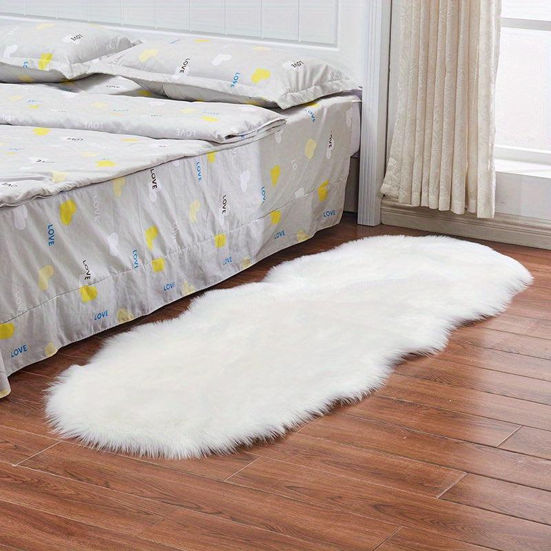 Wool Carpet Long Fur Carpet Indoor Bedroom Floor Mat
