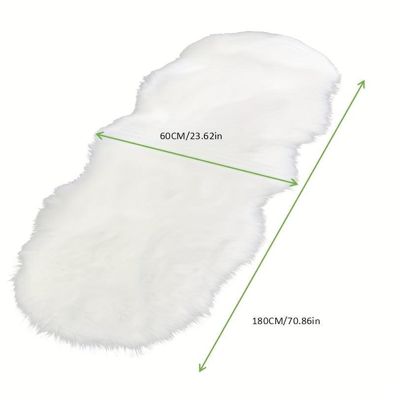 Wool Carpet Long Fur Carpet Indoor Bedroom Floor Mat