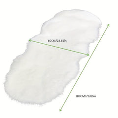 Wool Carpet Long Fur Carpet Indoor Bedroom Floor Mat