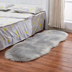 Wool Carpet Long Fur Carpet Indoor Bedroom Floor Mat