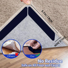 12pcs Rug Gripper Double Sided Non Slip Rug Pads Carpet Tape