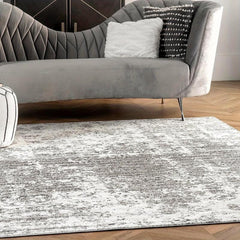 Vintage Boho Runner Rug Grey Non Slip