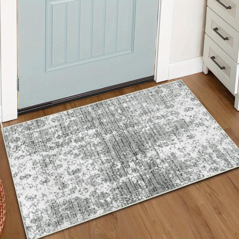 Vintage Boho Runner Rug Grey Non Slip