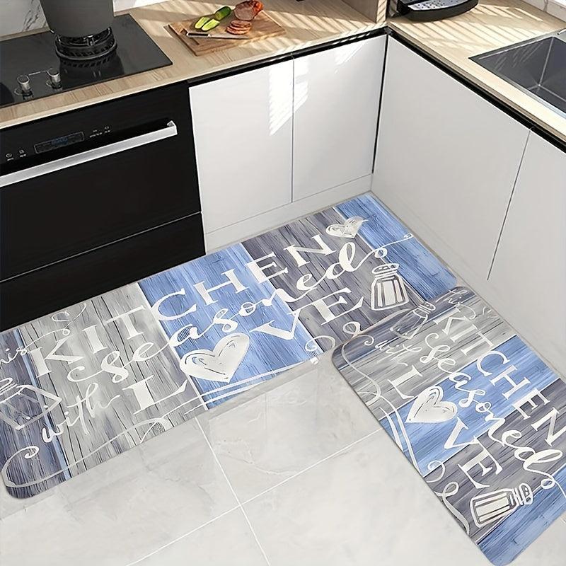 Farmhouse Kitchen Rugs Anti Fatigue Cushioned Kitchen Mat Rustic Non Slip