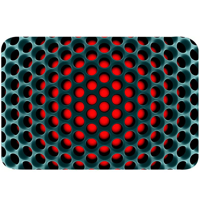3D Illusion Bathtub Flannel Rug - Non Slip Absorbent Bath Floor Carpet