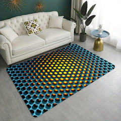 3D Illusion Bathtub Flannel Rug - Non Slip Absorbent Bath Floor Carpet