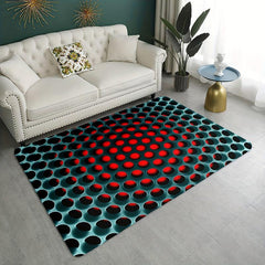 3D Illusion Bathtub Flannel Rug - Non Slip Absorbent Bath Floor Carpet