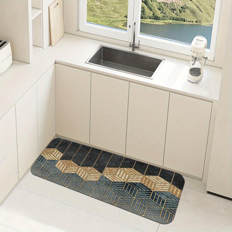 Non slip Kitchen Floor Mat Crystal Velvet Kitchen Standing Mats