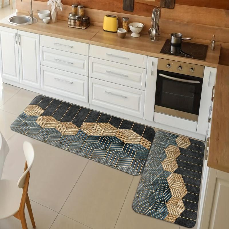 Non slip Kitchen Floor Mat Crystal Velvet Kitchen Standing Mats