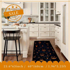 Pumpkin Pattern Anti Slip Door Mat for Halloween Decor