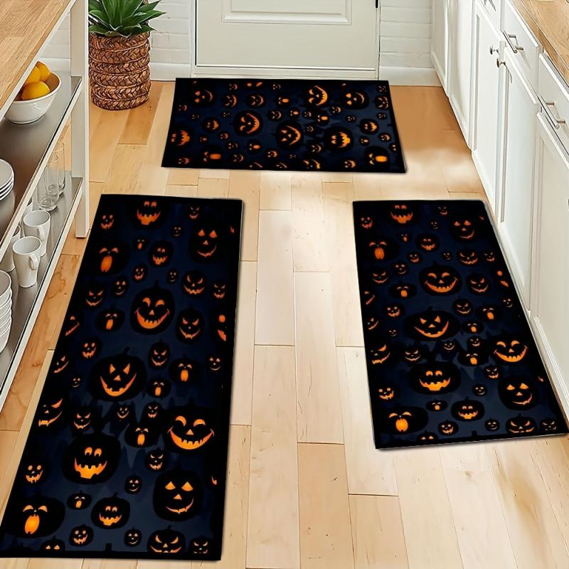 Pumpkin Pattern Anti Slip Door Mat for Halloween Decor