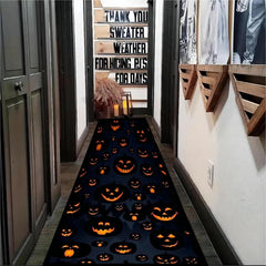 Pumpkin Pattern Anti Slip Door Mat for Halloween Decor