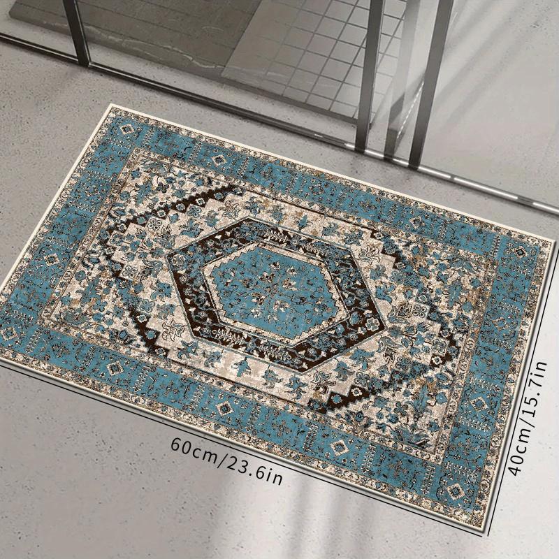 Boho Kitchen Floor Mat Vintage Persian Style Washable Runner Rug