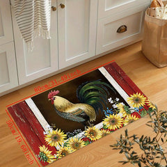 Rooster Kitchen Mat Sunflower Floor Mat Home Decor