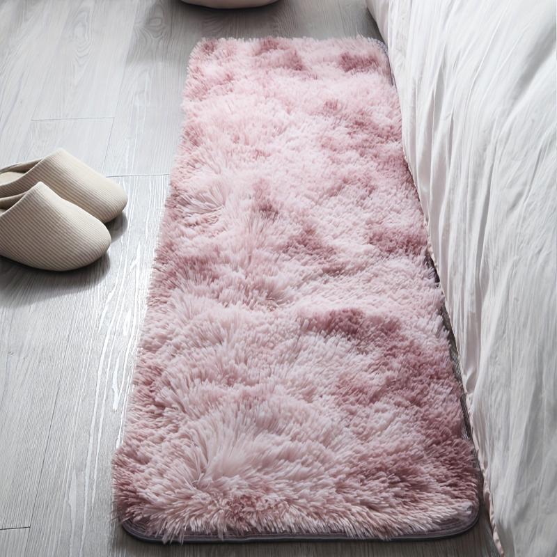 Soft Area Rug Fluffy Non-slip Fuzzy Shag Plush Tie Dyed Carpet