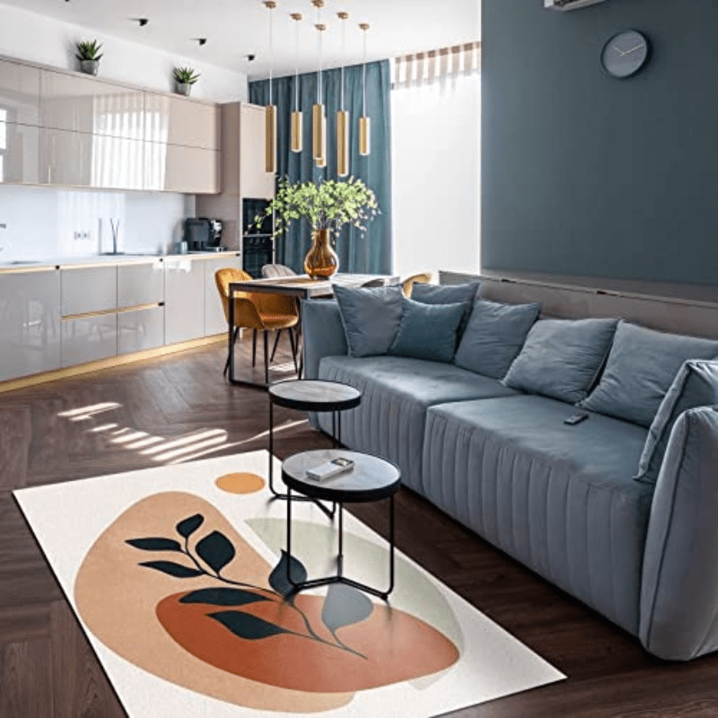 Soft Shaggy Area Rug Non Slip Modern Abstract for Living Room