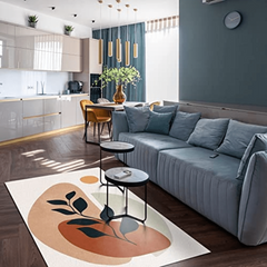 Soft Shaggy Area Rug Non Slip Modern Abstract for Living Room