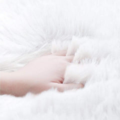 Soft Fluffy Faux Fur Sheepskin Rug Decorative Shaggy Carpet