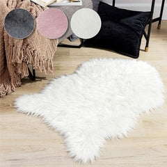 Soft Fluffy Faux Fur Sheepskin Rug Decorative Shaggy Carpet