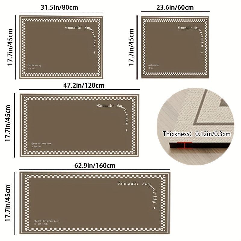 Soft Thickened Kitchen Floor Mat Non slip Waterproof Quick Dry Mat